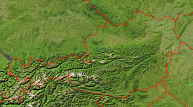 Austria Satellite + Borders 1000x556